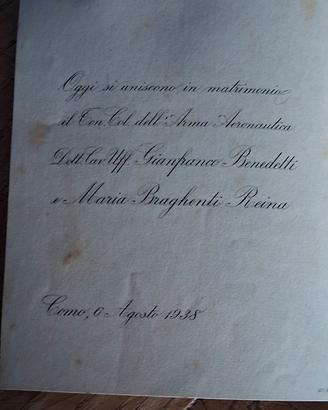 documento  storico 1938