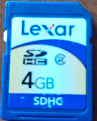 Scheda di memoria Lexar 4GB SDHC