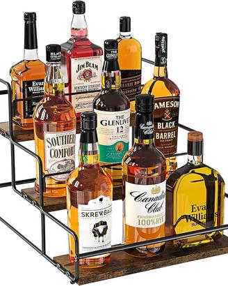 Scaffale per Bottiglie di Liquore 3 ripiani