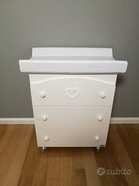 Fasciatoio Erbesi con vasca interna removibile 