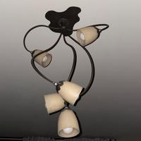 Lampadario in ferro battuto 5 luci