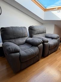 Poltrone Seychelles con recliner elettrico
