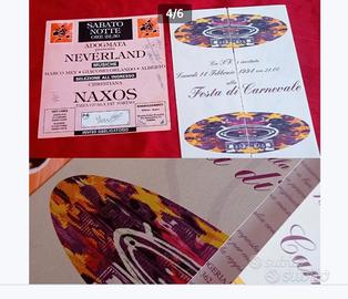 locandine promozionali flyers inviti vintage 