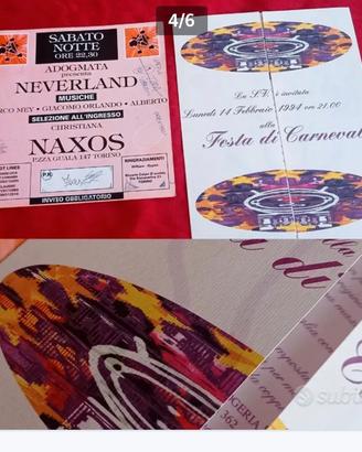 locandine promozionali flyers inviti vintage 