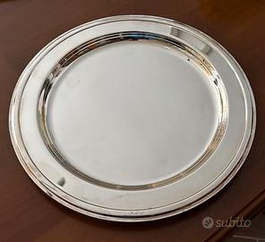 Piatto in argento silver