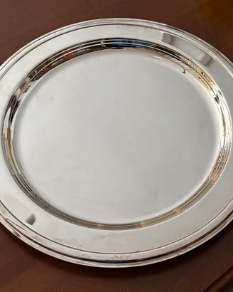 Piatto in argento silver