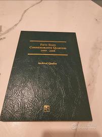 Set di monete USA e libro da collezione