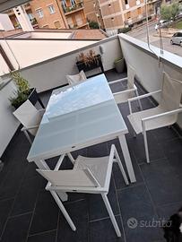 sei sedie da esterno