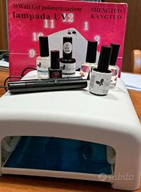 Lampada Uv smalto semiper. + kit unghie