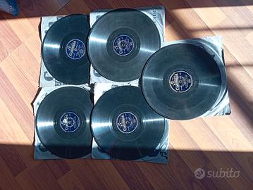 5 DISCHI 78 GIRI PER GRAMMOFONO