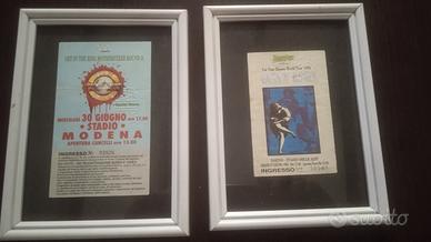 biglietti vintage concerti Guns N Roses 