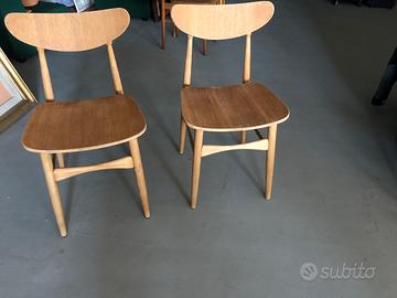 Sedie vintage modernariato scandinavo anni 60/70