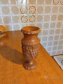 vaso in legno