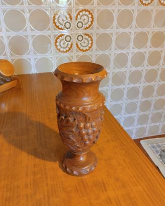 vaso in legno