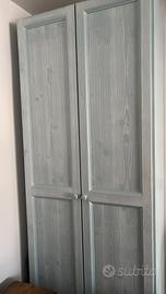 Armadio a 2 ante legno massello