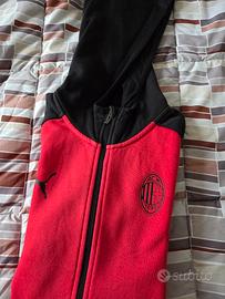 felpa zip ac milan originale puma