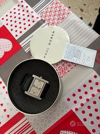 Orologio Paul Weber donna rettangolare con strass
