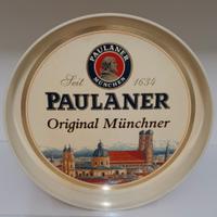 Vassoio rotondo antiscivolo "Paulaner", anni '80