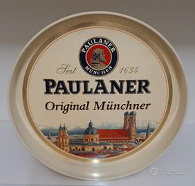 Vassoio rotondo antiscivolo "Paulaner", anni '80