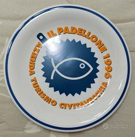 Piatto in Ceramica IL PADELLONE 1996 Civitavecchia