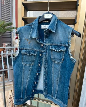 Gilet Cycle in Jeans