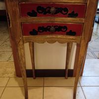 tavolino veneziano dipinto e decorato-stile antico