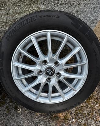 Set 4 Cerchi in lega 16" MSW+Gomme Invernali Nexen