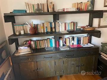Libreria vintage originale Gualverio Michelangeli
