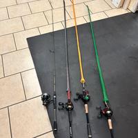 Canne pesca bass-luccio casting spinning