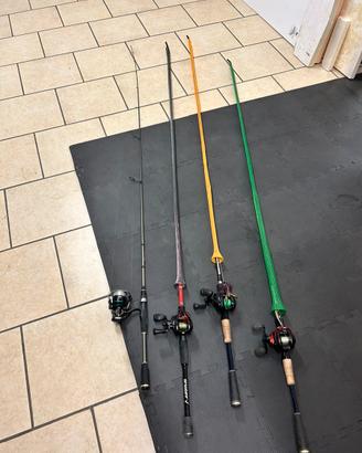Canne pesca bass-luccio casting spinning