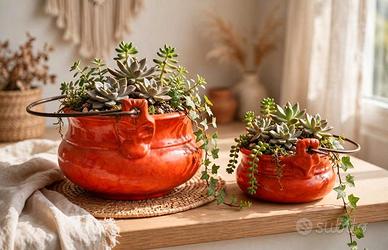 Ceramica Fat Lava Coppia set 2 Paioli Rosenthal