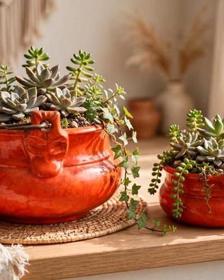 Ceramica Fat Lava Coppia set 2 Paioli Rosenthal