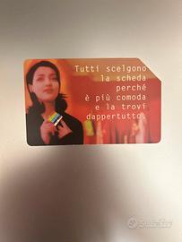 Scheda telefonica Ambra Angiolini