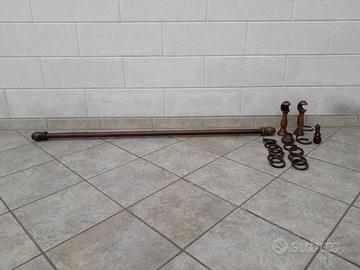 Bastone tenda in legno - lungh. 145 cm