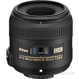 Nikon AF-S DX Micro Nikkor 40 mm F/2.8g ,nuovo