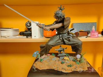 Statua Musashi Miyamoto Vagabond 28cm Resina 14K
