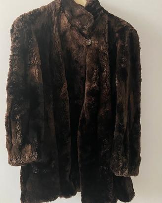 pelliccia di castoro vintage anni 70 