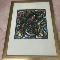 Mastroianni umberto acquaforte quadro