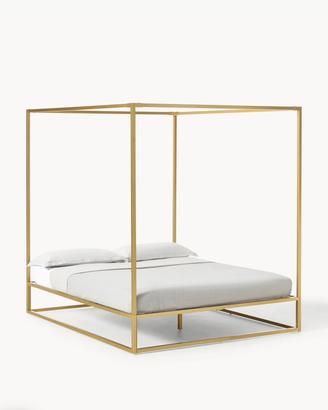 Letto matrimoniale a baldacchino metallo