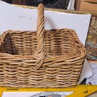 cesto In Vimini Robusto con Manico 