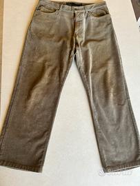 Pantaloni in velluto costine fini