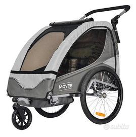 Rimorchio Bici e Passeggino 1 o 2 bimbi