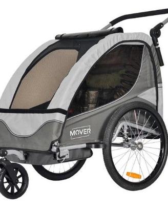 Rimorchio Bici e Passeggino 1 o 2 bimbi