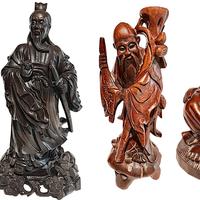 sculture orientali in legno