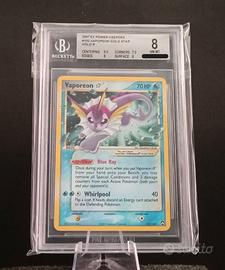 Vaporeon Gold Star 102/108 BGS 8 EX Power Keepers