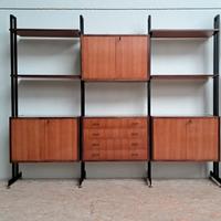 Libreria anni 60 stile svedese in teak