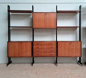 Libreria anni 60 stile svedese in teak