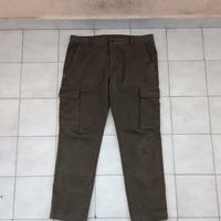 Cargo Pant Three-Stroke Casual Khaki Moda Italia 
