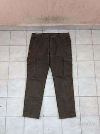 Cargo Pant Three-Stroke Casual Khaki Moda Italia 
