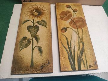 coppia di quadri decorativi